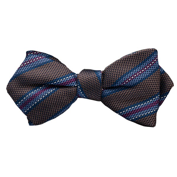 Blick Bow Tie Earl Brown Striped