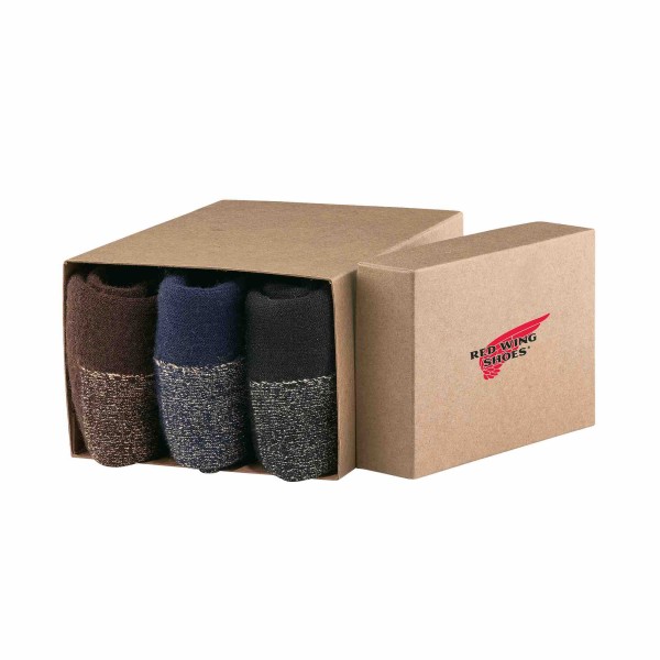 Red Wing 3 Pack Socks Deep Toe Capped