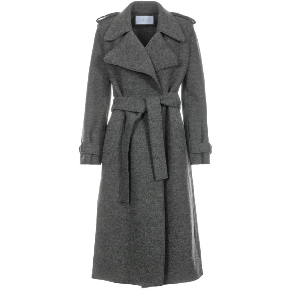 Harris Wharf Coat Grey Virgin Wool