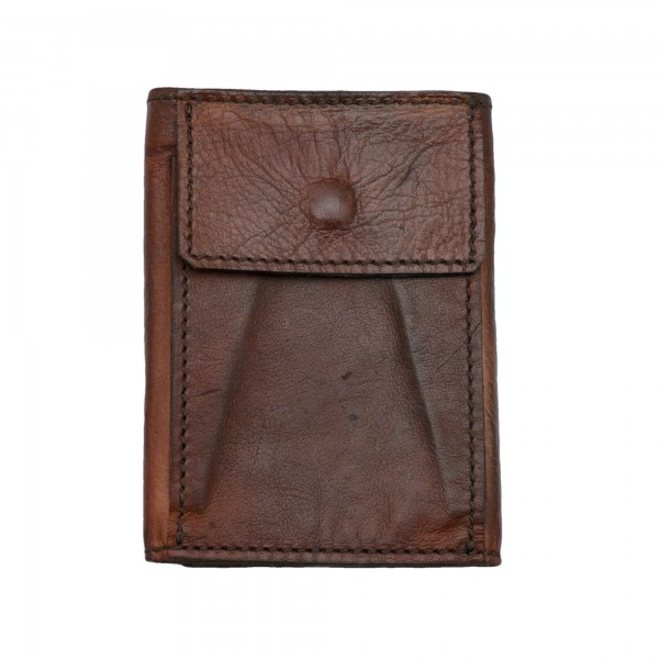 Shoto Wallet Kangaroo Leather Brown
