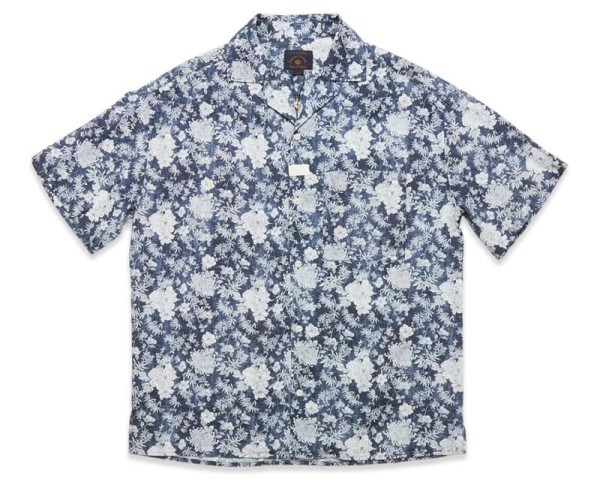 Blue de Gênes Colonnello Flower Shirt