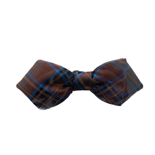 Ascot Bow Tie Brown Checked