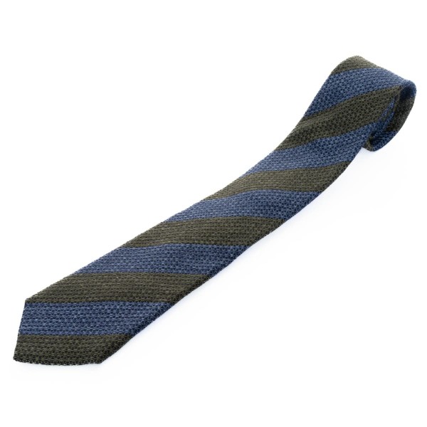 Hemley Krawatte Blau-Grün Gestreift