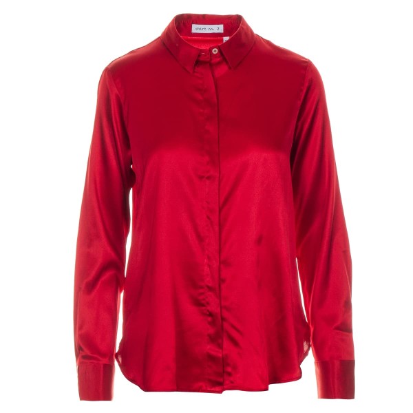 SShirt No.2 Silk Blouse Concealed Button Front