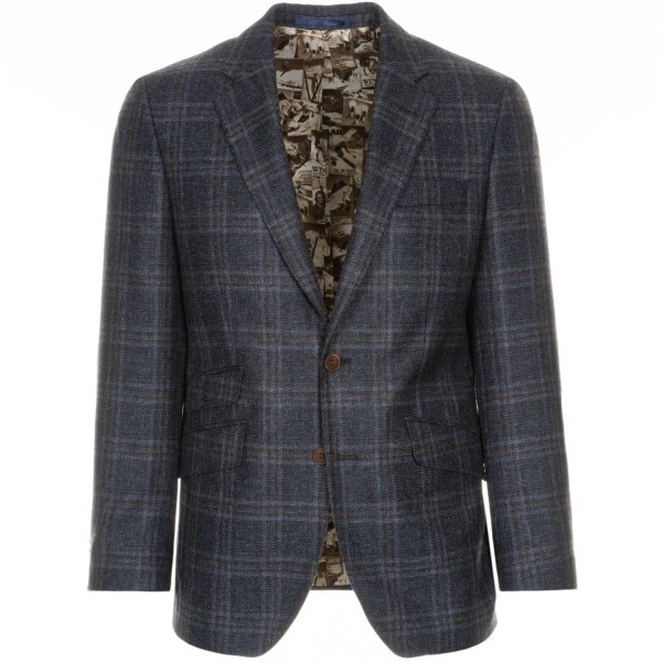 1973 Jacket Lex Blue Checked