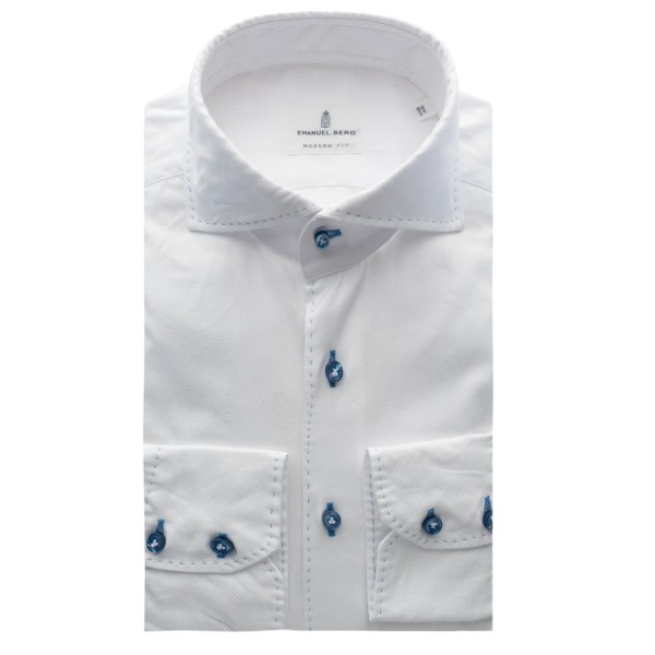 Emanuel Berg Shirt Havard White