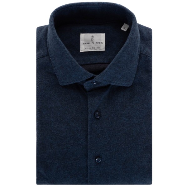 Emanuel Berg Shirt Dark Blue Modern Fit