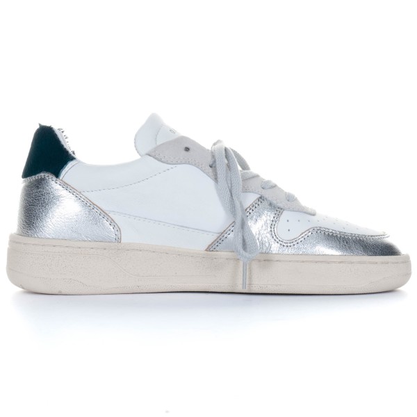 D.A.T.E. Sneaker Laminated Court 2.0 White Silver