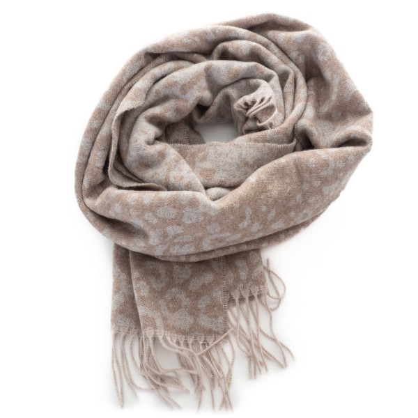 Altea Wool Scarf Leopard Pattern