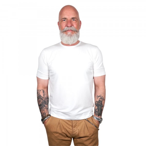 Phil Petter T-Shirt Rund Weiß