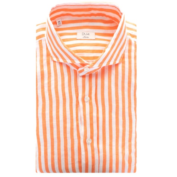 DU4 Shirt Chein Striped Orange