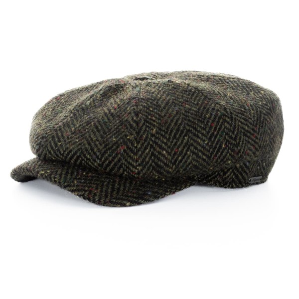 Wigens Retro Cap Green Herringbone