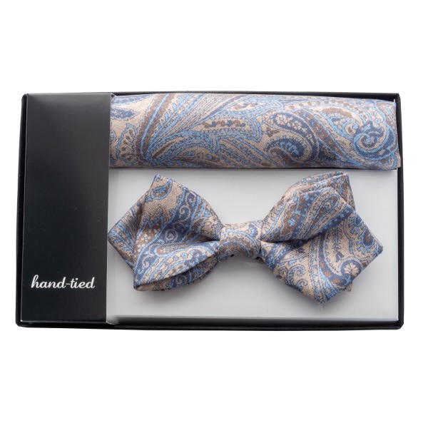 Hemley Bow & Kerchief Set Paisley