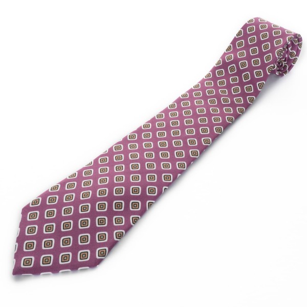 Blick Necktie Silk Eighty Purple Patterned