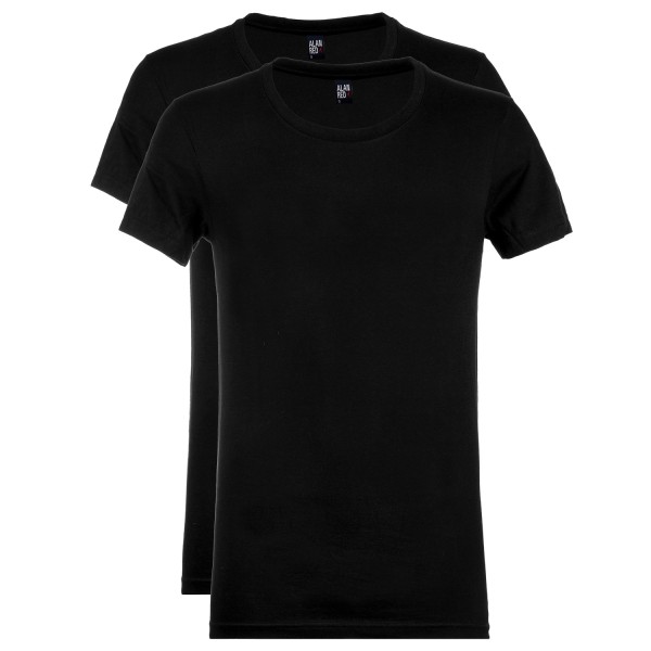 Alan Red T-Shirt James Rundhals Slim Fit 2er-Pack