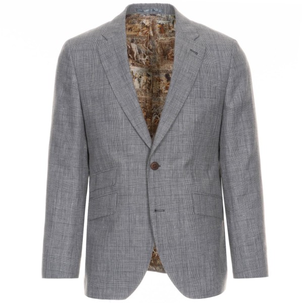 1973 Suit with waistcoat grey checked