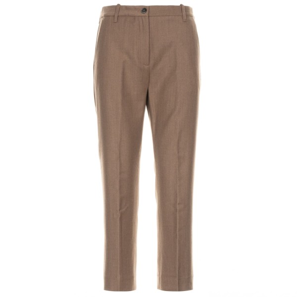 nine:inthe:morning 7/8 Wool Trousers Magda Camel