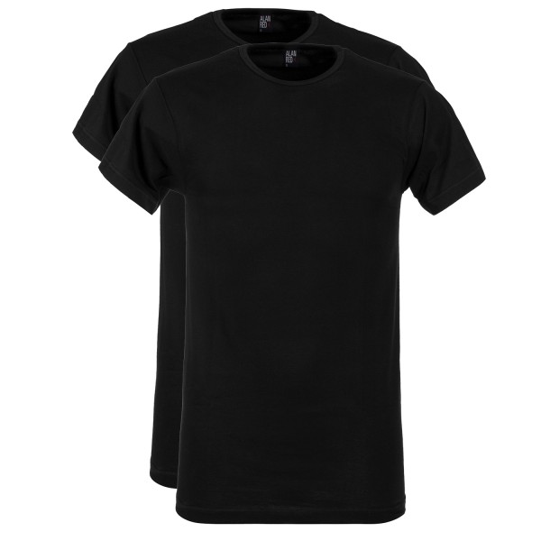 Alan Red T-Shirt Derby Rundhals Regular Fit 2er-Pack