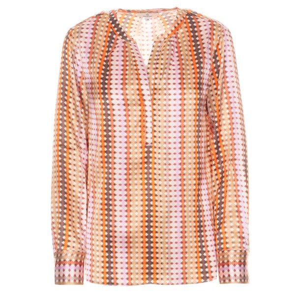 Charlotte Sparre Silk Blouse Dotty Orange