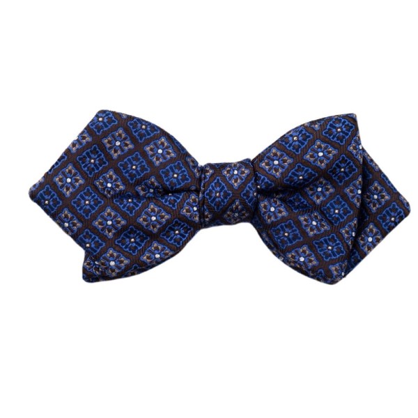 Ascot Bow Tie Brown Patterned