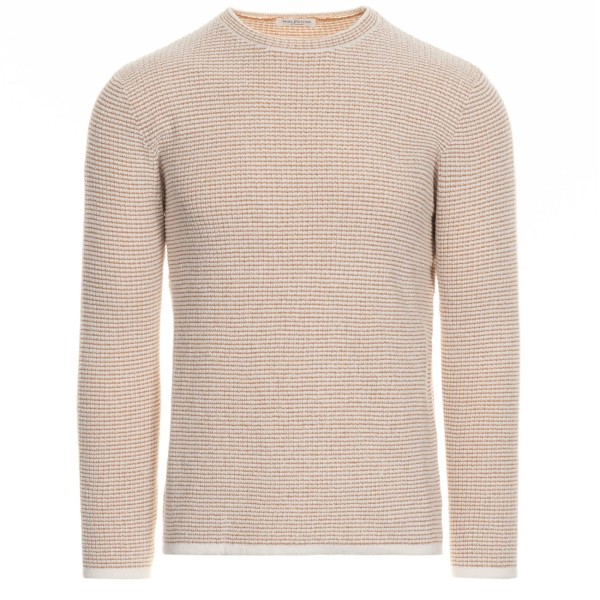 Phil Petter Waffle Knit Round Neck Jumper