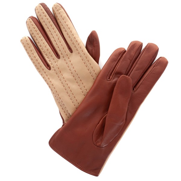 Caridei Handschuhe Leder Stitching