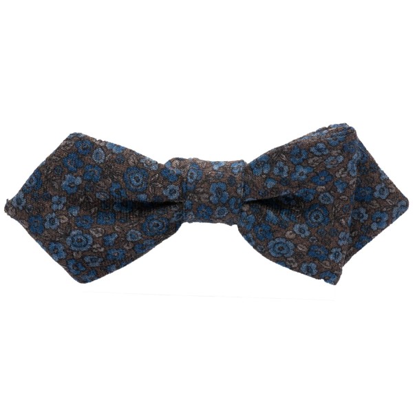 Hemley Bow Tie Blue Floral Pattern