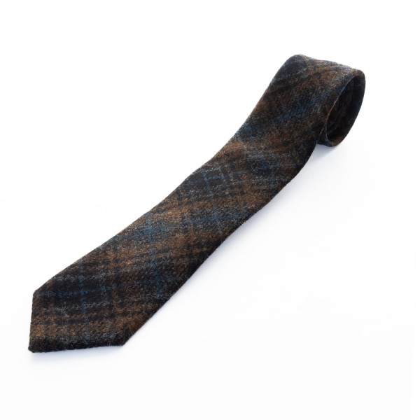 Wigens Tweed Krawatte 400889 Braun