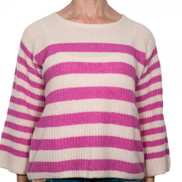 HEMISPHERE Cashmere Sweater Stripes