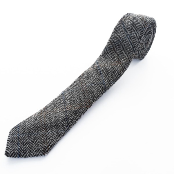 Wigens Tweed Tie 400890 Anthracite