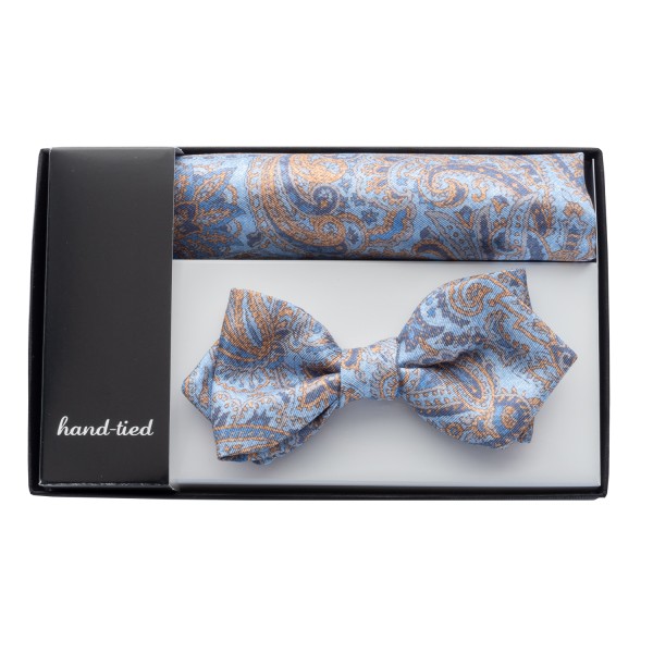 Hemley Bow & Kerchief Set Paisley