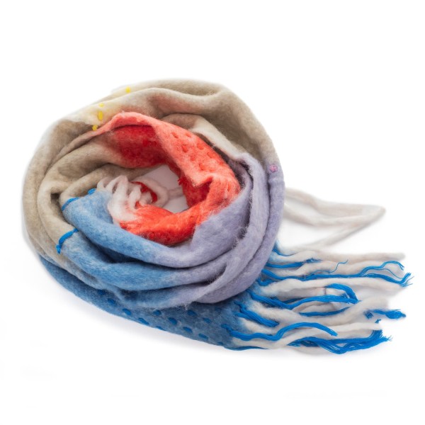 Altea Wool Scarf Colourful Striped