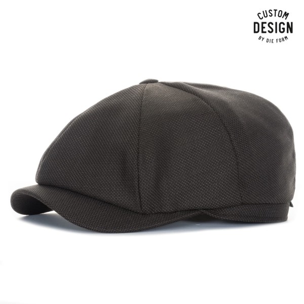 Wigens Newsboy Cap Leichte Wolle Braun