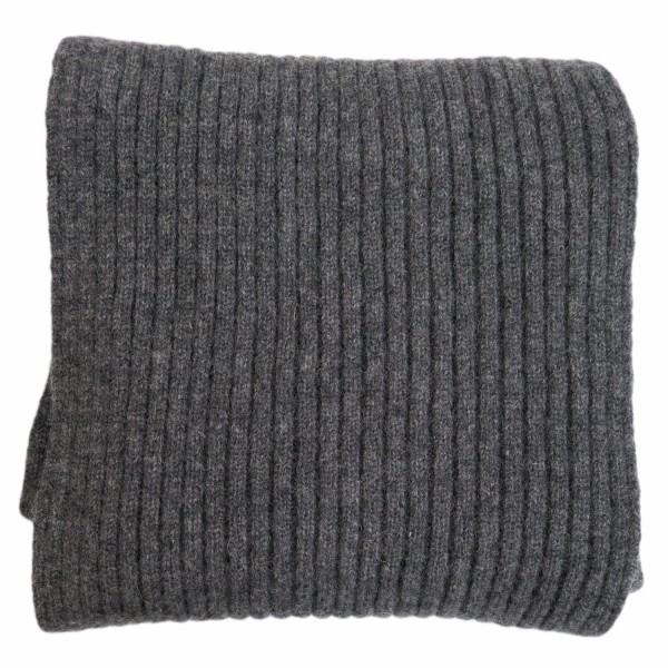 Stoltenberg knitted scarf cashmere dark grey