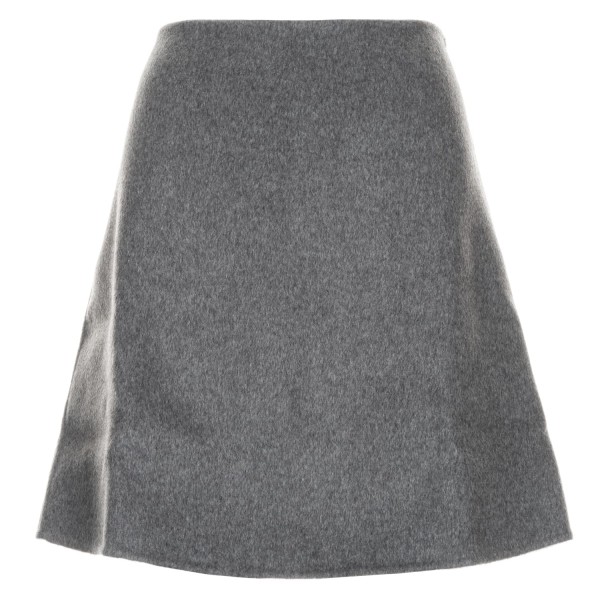 HEMISPHERE Wool Flannel Skirt