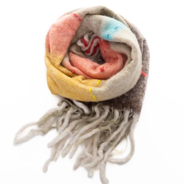 Altea Wool Scarf Colourful Striped