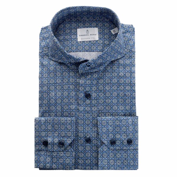 Emanuel Berg shirt modern fit patterned